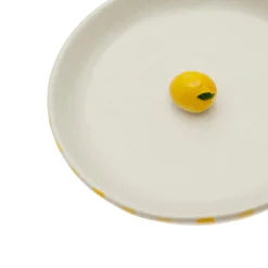 Vaciabolsillos Limón Cerámico Amarillo 18 cm