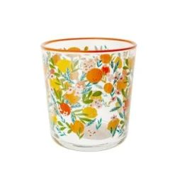 Vaso Cristal Diseño Rojo