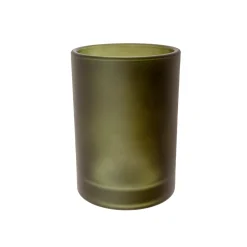 Vaso para Cepillos de Dientes de Vidrio Verde