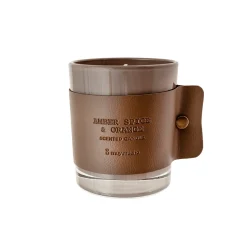 Vaso vela amber spice&orange 10x8x8,5cm 160gr ma.
