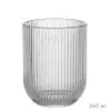 Vaso vidrio rayas