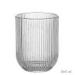 Vaso vidrio rayas