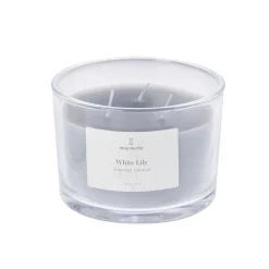 Vela aromática 3 mechas White Lily