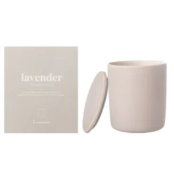 Vela cerámica c/tapa lavender