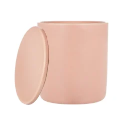Vela cerámica c/tapa rose