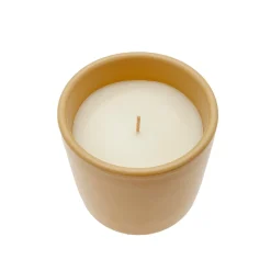 Vela cerámica ocre