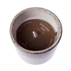Vela cerámica té matcha