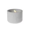 Vela led base cemento mediana