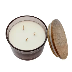 Vela Perfumada White Lily · Aroma Floral Elegante · 3 mechas de 320 g
