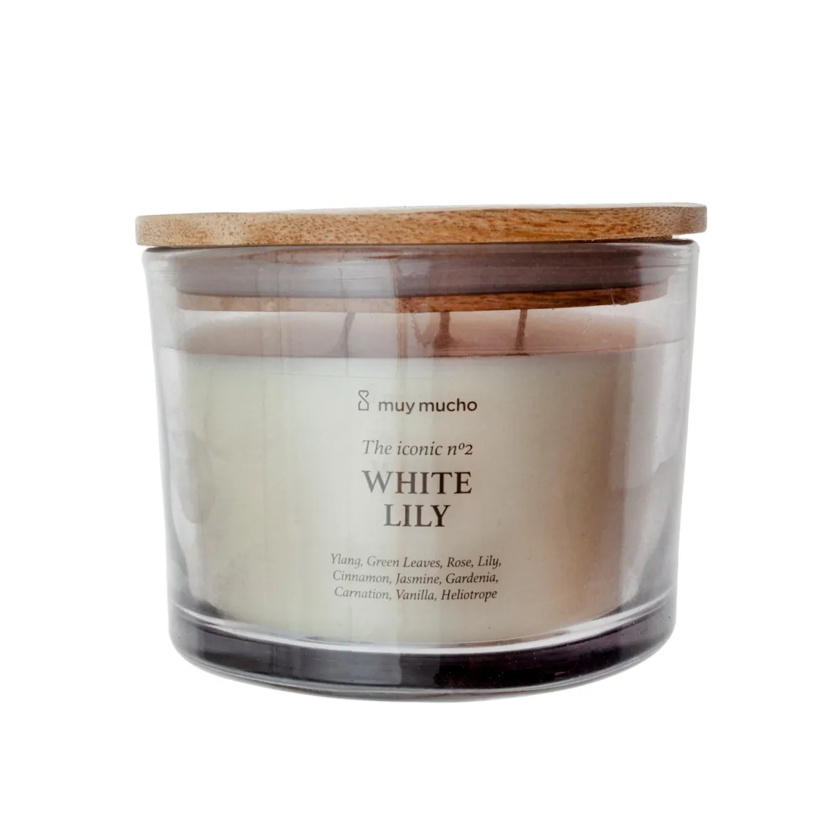 Vela Perfumada White Lily · Aroma Floral Elegante · 3 mechas de 320 g