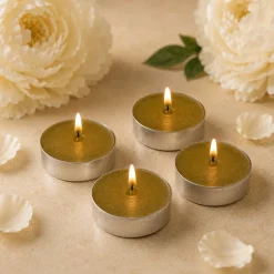 Velas de Té Perfumadas Fresh Peony Pack de 24 Unidades