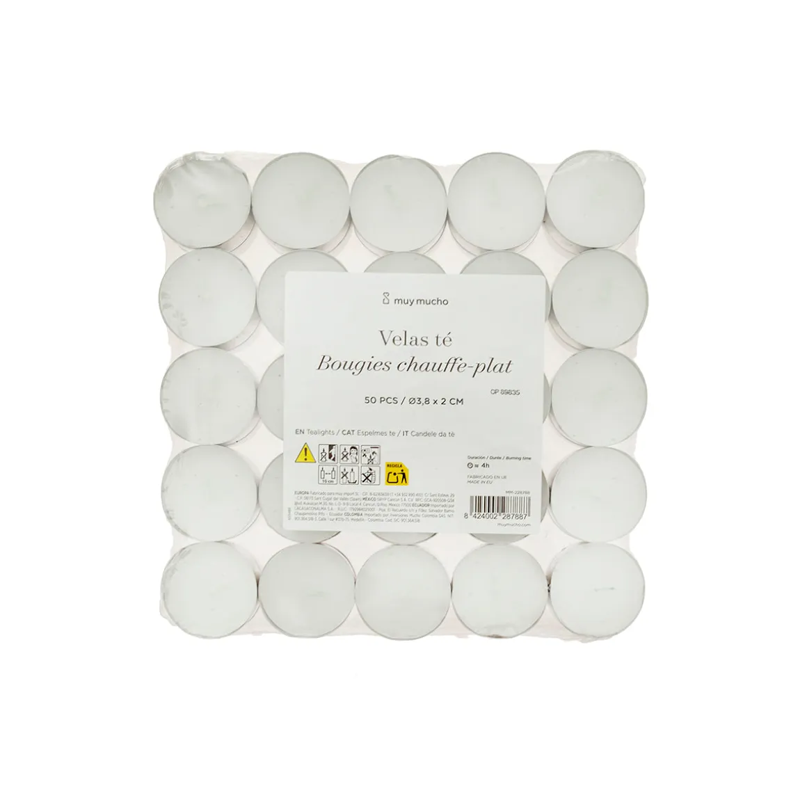 Velas de té set 50 parafina