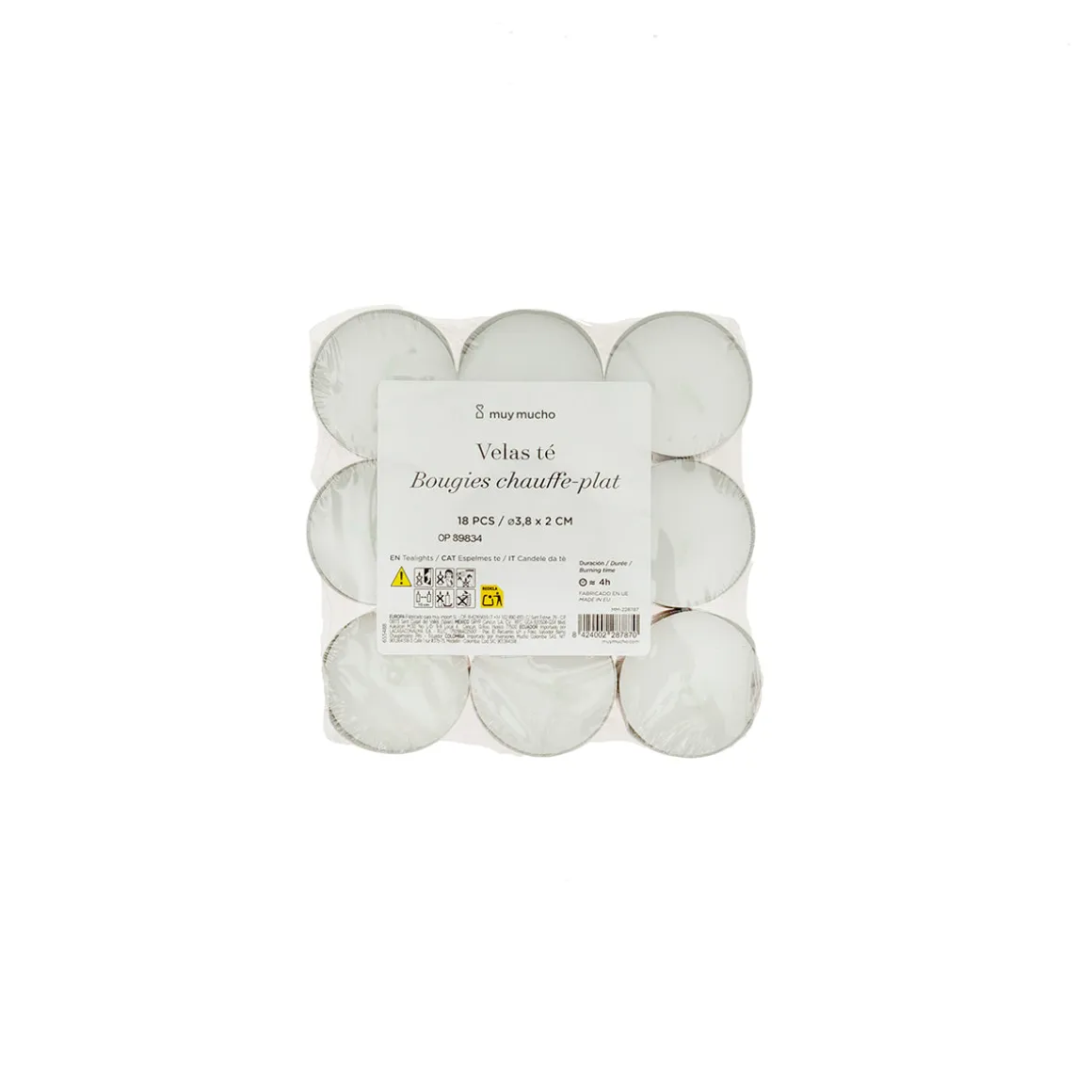 Velas de té set 18 parafina