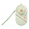 Ventilador Portátil Recargable Verde con Cable USB Tipo C