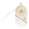 Ventilador Portátil Recargable Blanco con Cable USB Tipo C